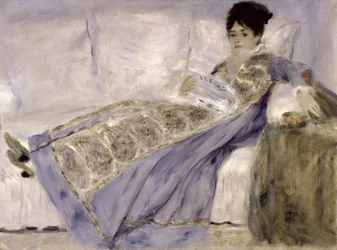 Madame Monet sur un canapé, vers 1874